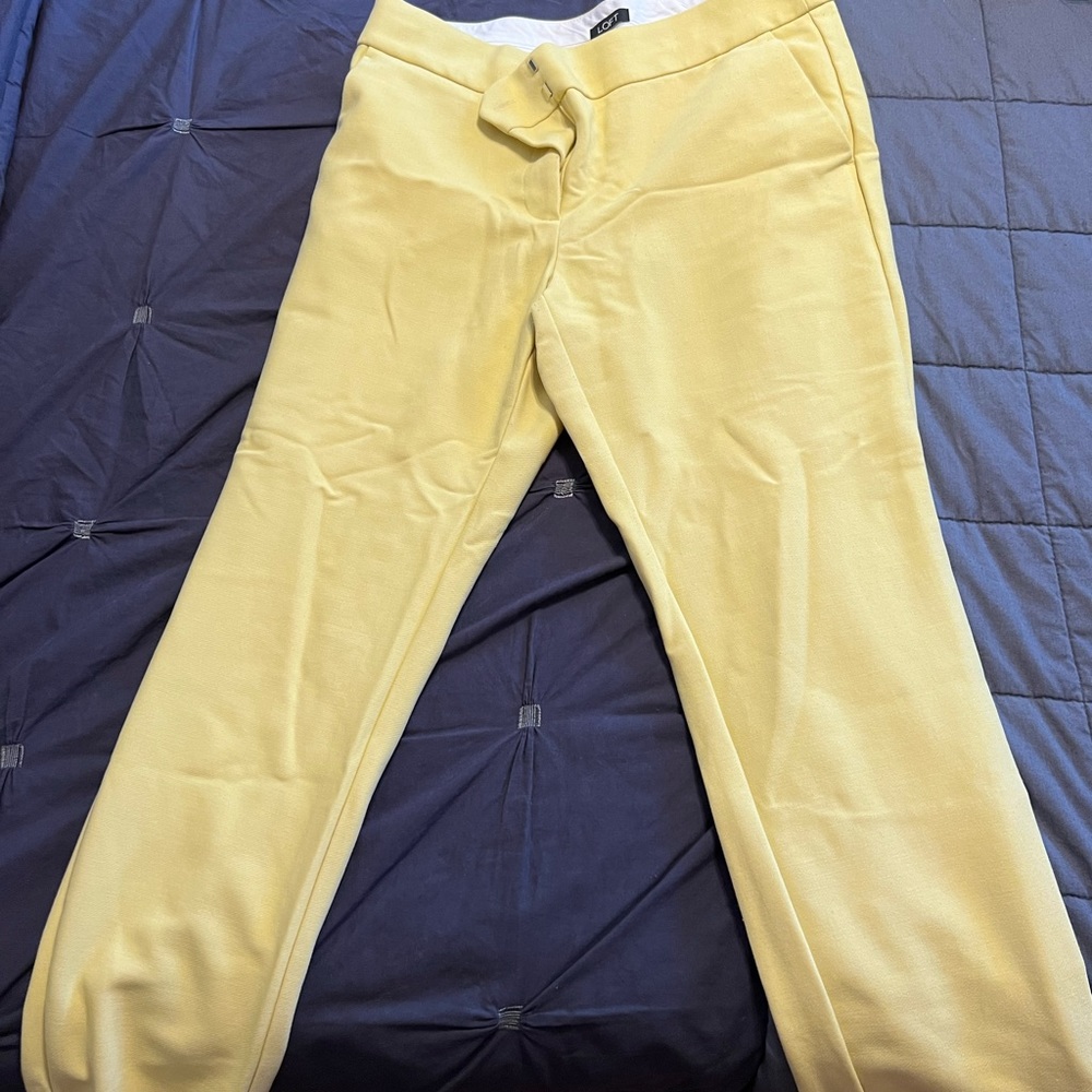 Loft yellow pants